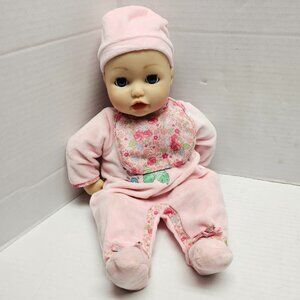 Zapf Creation Baby Annabell Pink Outfit Bib Hat Doll Interactive Talks Crys